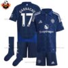 Man Utd Away Kid Replica Kit GARNACHO 17 Printed - front