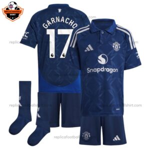 Man Utd Away Kid Replica Kit GARNACHO 17 Printed