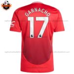 Manchester United Home Men Replica Football Shirt 2024/25 GARNACHO 17 Printed