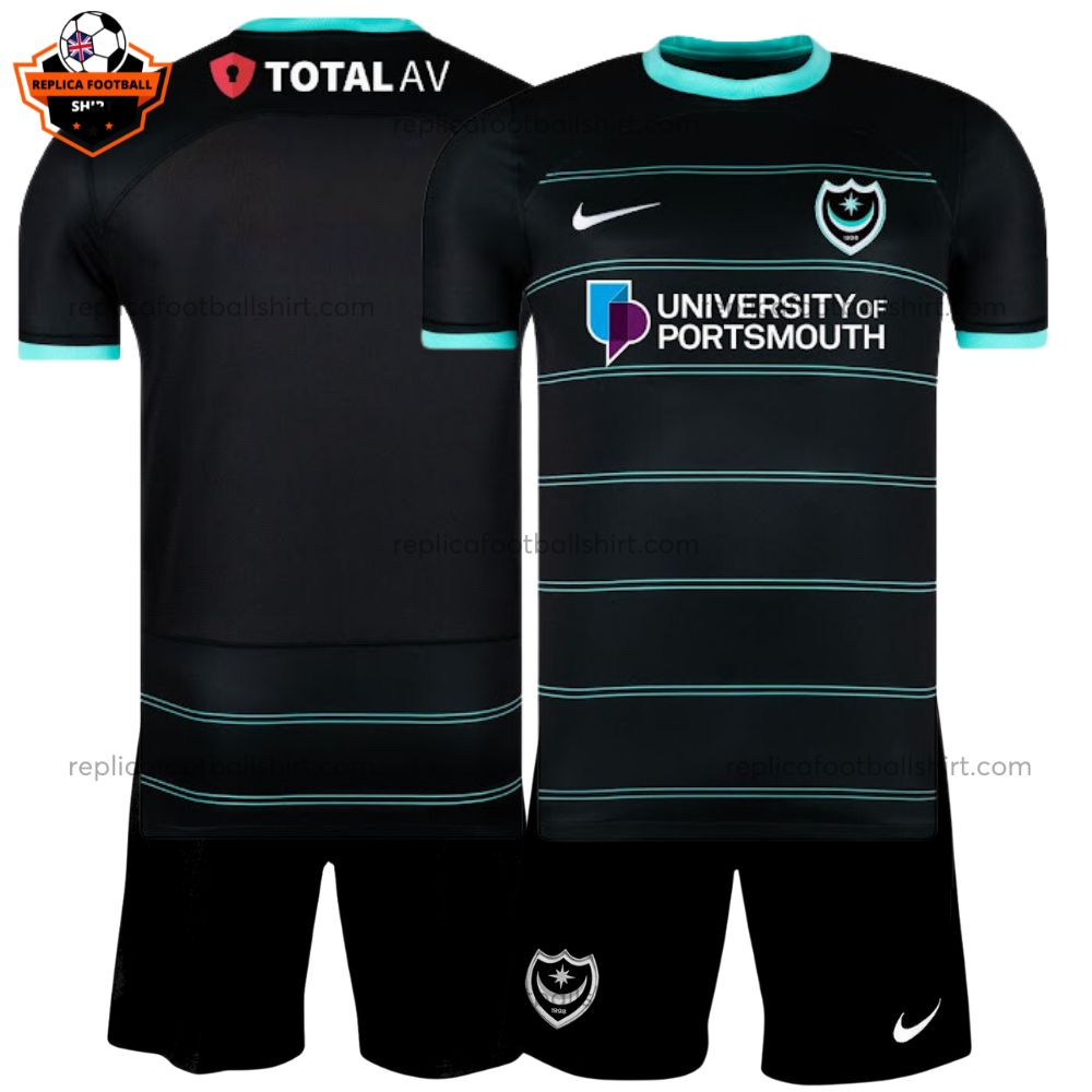 Portsmouth Away Kid Replica Kit 24/25