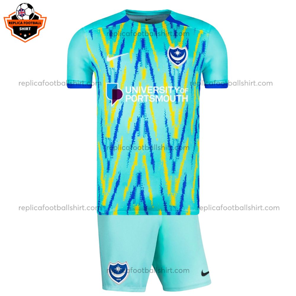 Portsmouth Third Kid Replica Kit 24/25 - front