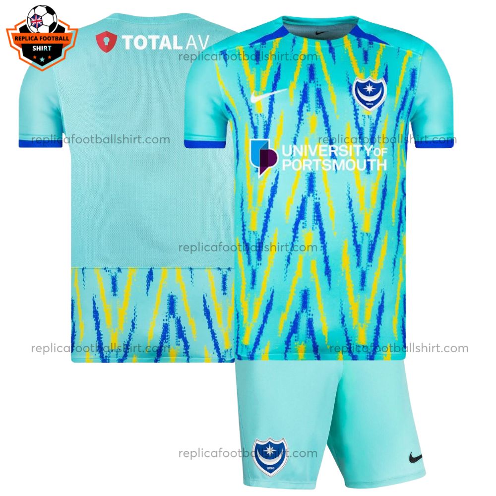 Portsmouth Third Kid Replica Kit 24/25 - front