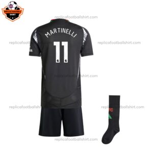 Arsenal Away Kid Replica Kit 24/25 MARTINELLI 11 - Back View