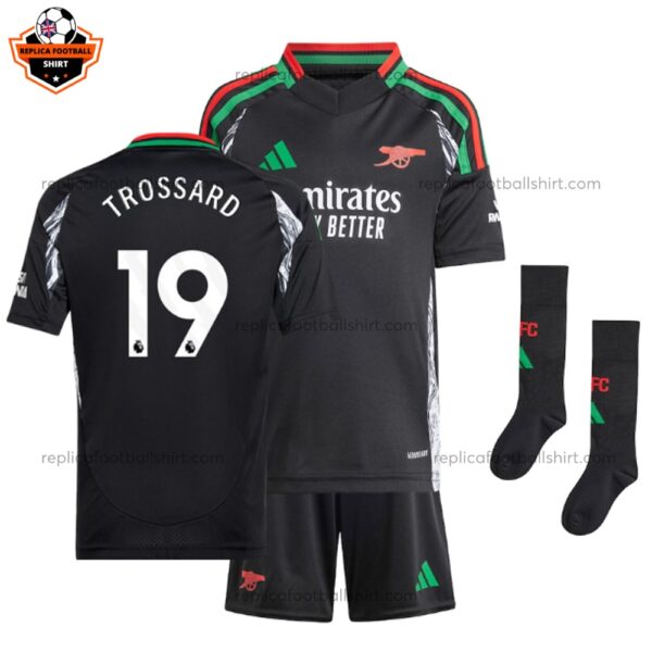 Arsenal Away Kid Replica Kit TROSSARD 19 Printed