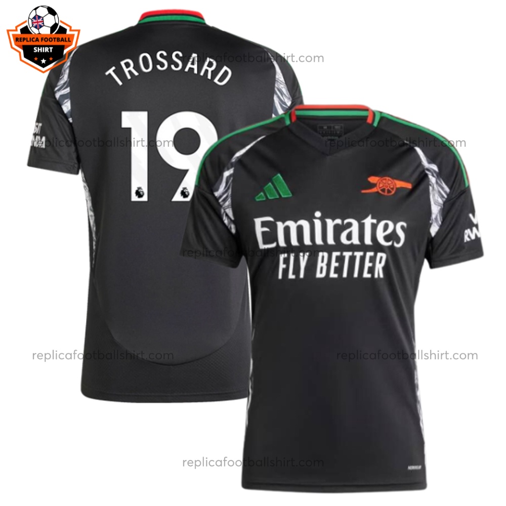 Arsenal Away Men Replica Shirt TROSSARD 19 - Front View