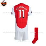 Arsenal Home Kid Replica Football Kit 2024/25 MARTINELLI 11 Printed
