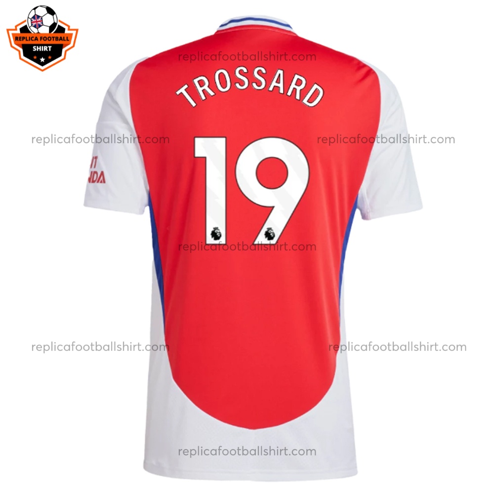 Arsenal Home Men Replica Shirt 2024 TROSSARD 19 - Back View