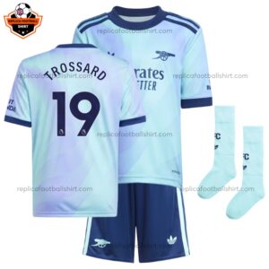 Arsenal Third Kid Replica Kit TROSSARD 19 Printed