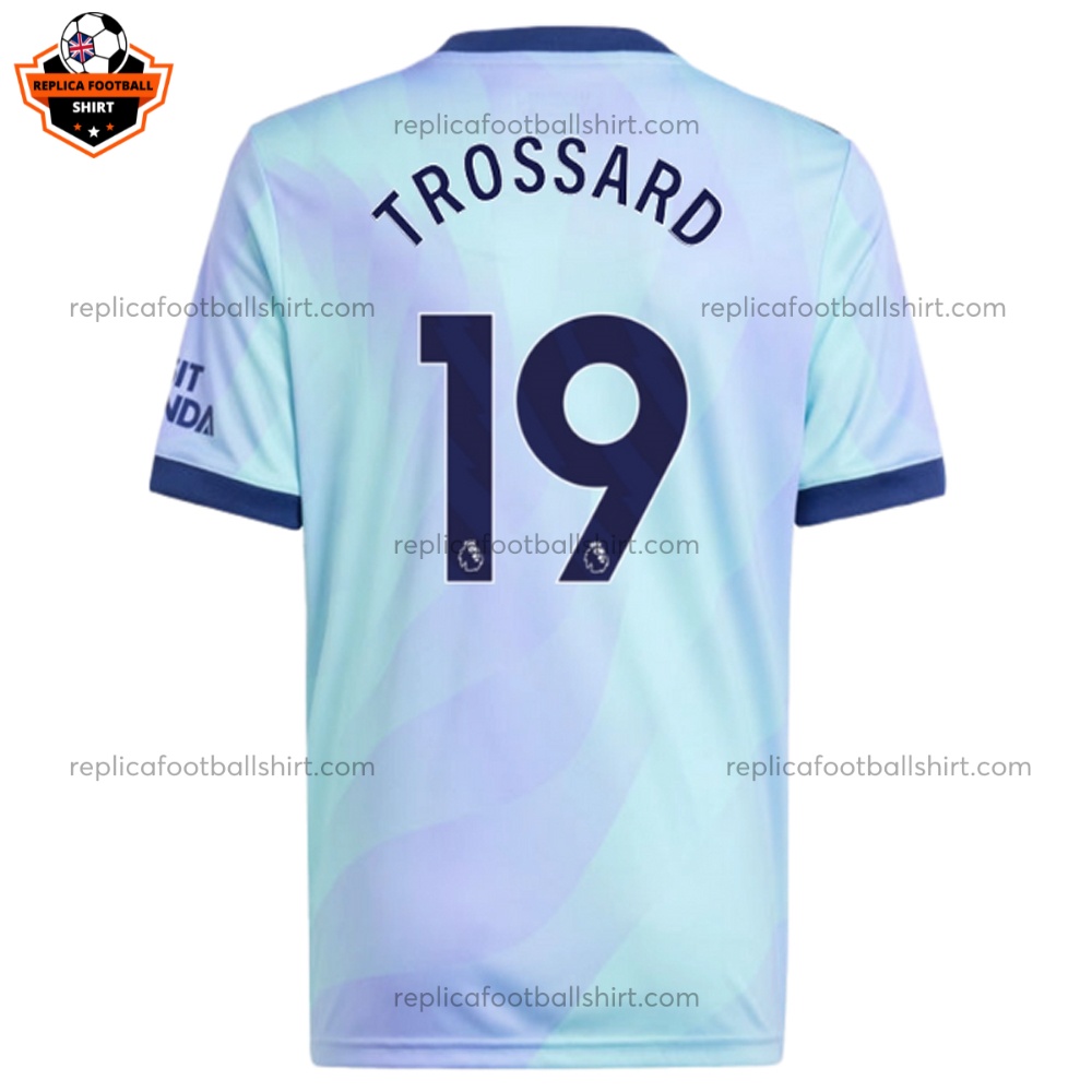 Arsenal Third Men Replica Shirt 2024 TROSSARD 19 - Back View