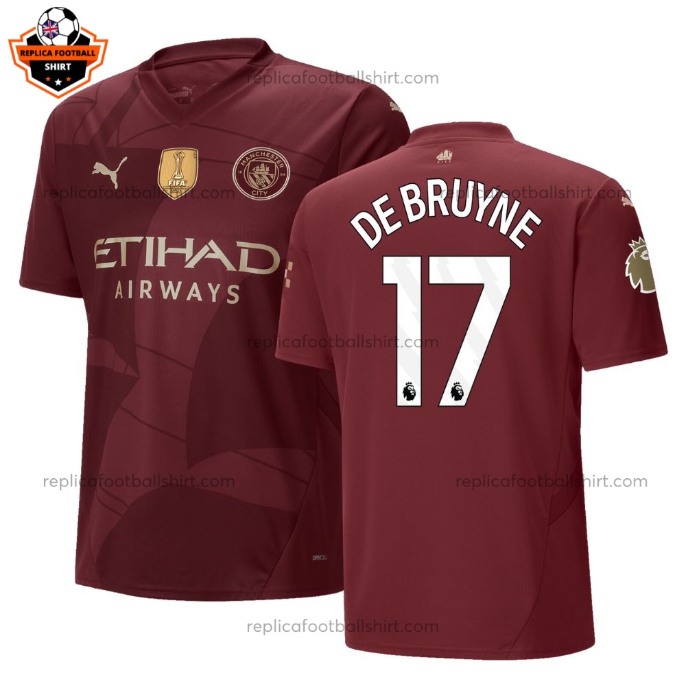 Man City De Bruyne 17 Third Men Replica Shirt 24/25 - Front View