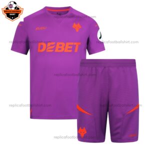 Wolves Third Kid Replica Kit 2024/25 - front