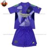 Arsenal Purple Goalkeeper Kid Replica Football Kit 2024/25