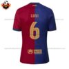 Barcelona GAVI 6 Home Men Replica Football Shirt 2024-25 Printed