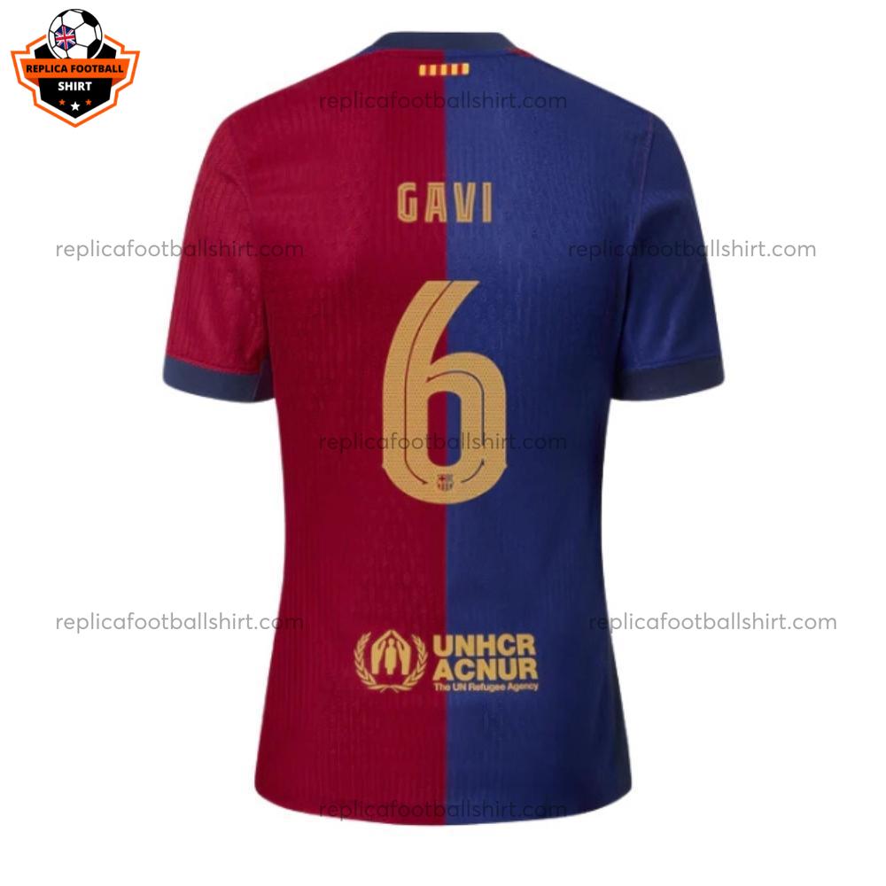 Barcelona GAVI 6 Home Men Replica Football Shirt 2024-25 Printed