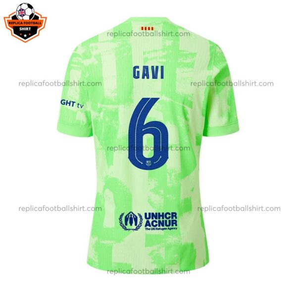 Barcelona GAVI 6 Third Men Replica Football Shirt 2024-25 Printed - back