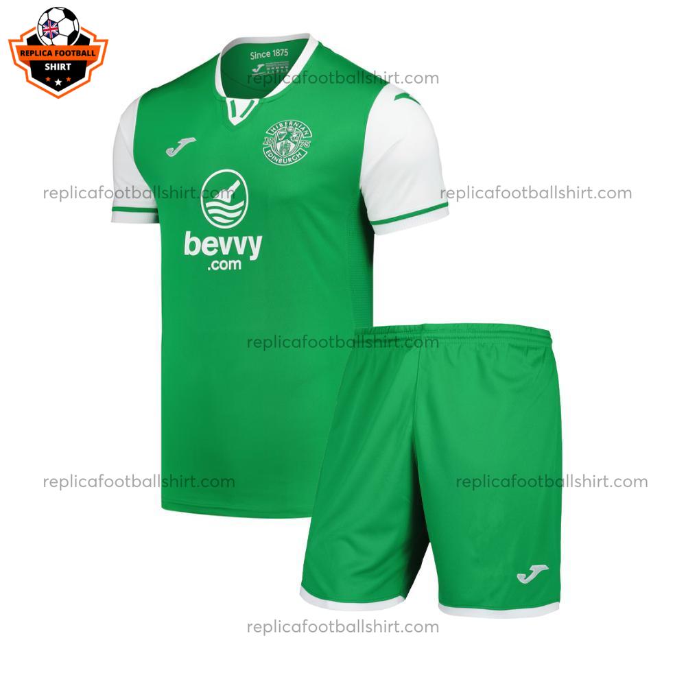 Hibernian Home Kids Replica Football Kit 2024/25 - front