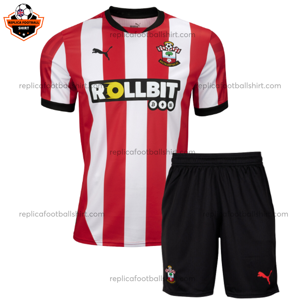 Southampton Home Kid Replica Football Kit 2024/25 - front