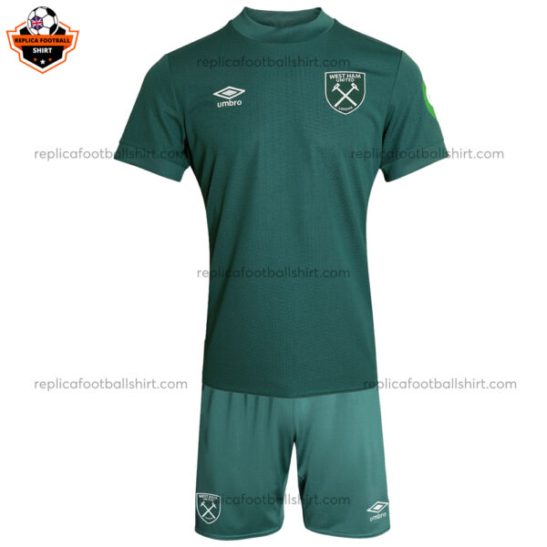 West Ham United Goalkeeper Kid Replica Football Kit 2024/25 - front