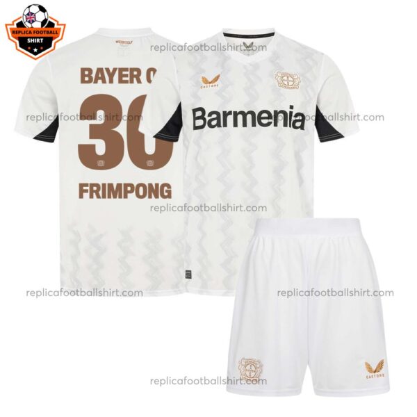 Bayern Leverkusen Away Kid Replica Football Kit 2024-25 FRIMPONG 30 Printed