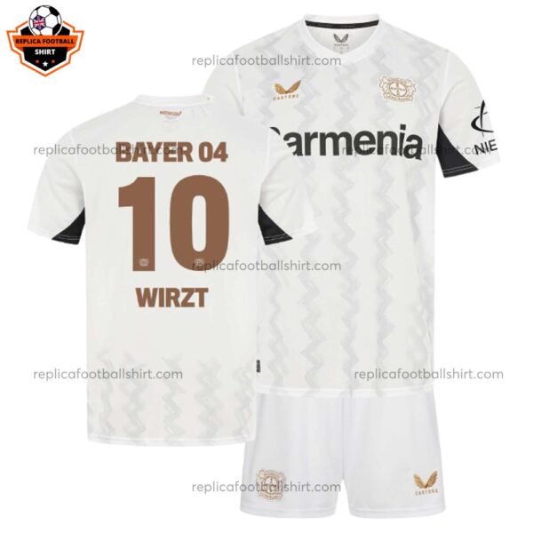 Bayern Leverkusen Away Kid Replica Football Kit 2024-25 WIRTZ 10 Printed