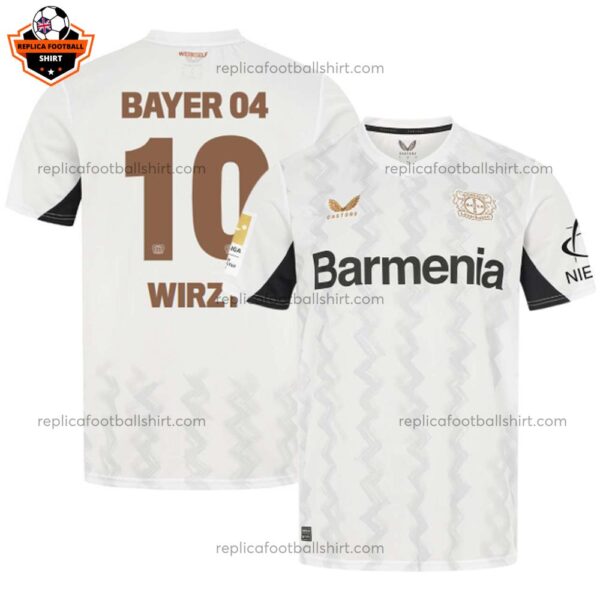 Bayern Leverkusen Away Men Replica Football Shirt 2024-25 WIRTZ 10 Printed