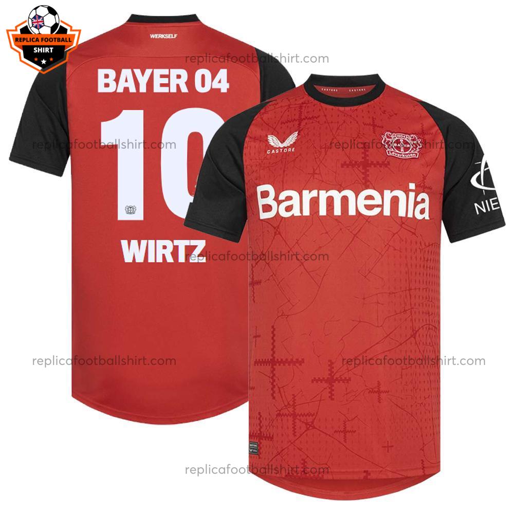 Bayern Leverkusen Home Men Replica Football Shirt 2024-25 WIRTZ 10 Printed