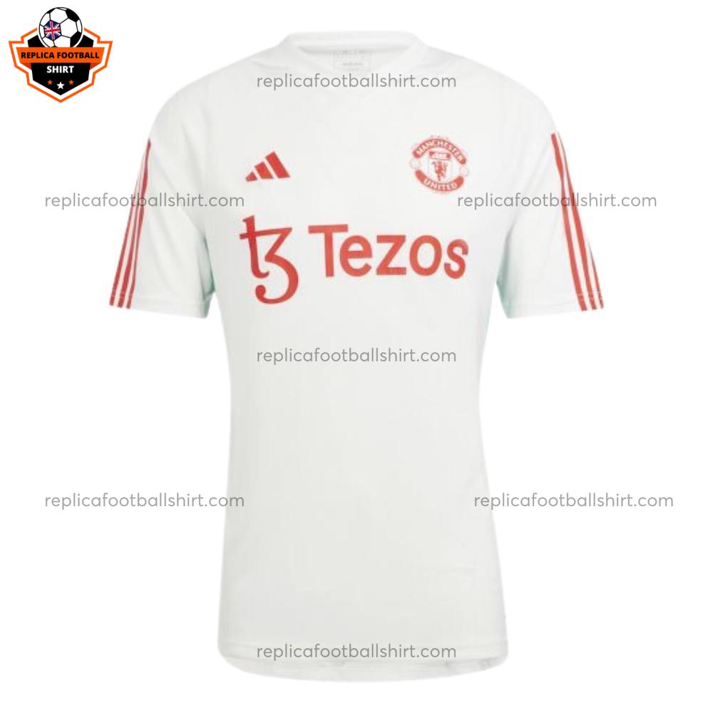 Manchester United White Training Men Replica Football Shirt 24-25 - Front view