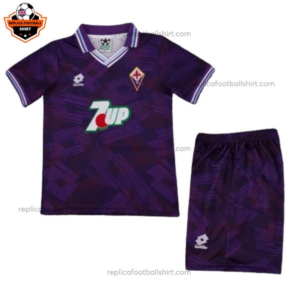 Retro ACF Fiorentina Home Kid Replica Football Kit 1992-93