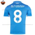 SSC Napoli Home Adult Replica Football Shirt 2024/25 McTOMINAY 8 Printed