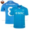 SSC Napoli Home Adult Replica Football Shirt 2024-25 MC TOMINAY 8 Printed