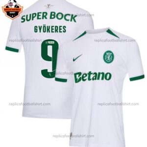 Sporting CP Away Adult Replica Football Shirt 2024-25 GYÖKERES 9 Printed