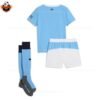 Manchester City Home For Men and Kid Replica Football Kit 2025-26 backview