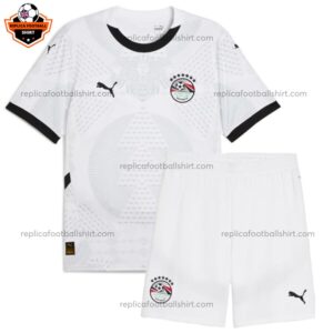 Egypt Away Kid Replica Football Kit 2025/26 - Front View