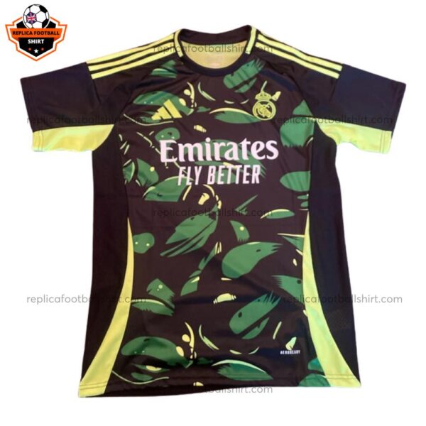 Real Madrid Green Training Men Replica Football Shirt 2024-25 - Front View