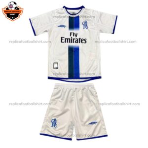 Retro Chelsea Home Kid Replica Football Kit 2003 - Front View