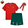 Portugal Home Kid Replica Football Kit 2025-26 - Front View With Socks