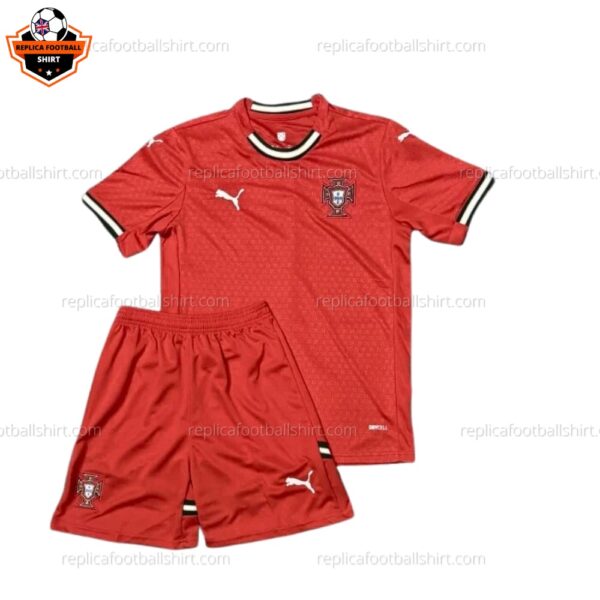 Portugal Home Kid Replica Football Kit 2025 - Front View