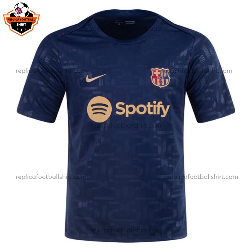 Barcelona Pre Macth Training Top Men Replica Football Shirt 2024/25 - Front View