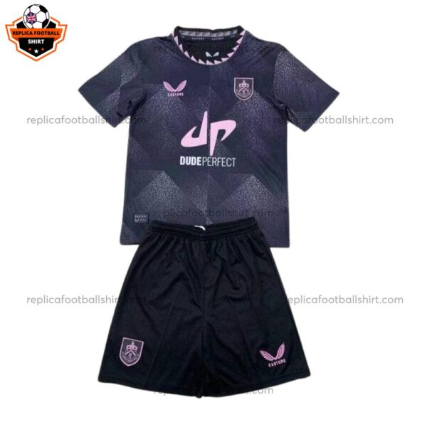 Burnley Away Kid Replica Football Kit 2024/25 - Front View