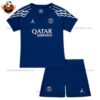 Paris Saint Germain Fourth Jordan Kid Replica Football Kit 2024/25 - Front View