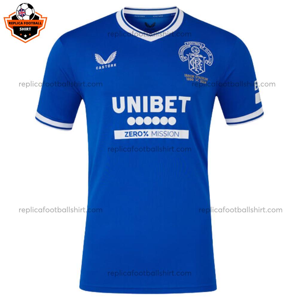 Rangers Ibrox 125 Heritage Men Replica Football Shirt 2024-25 - Front View