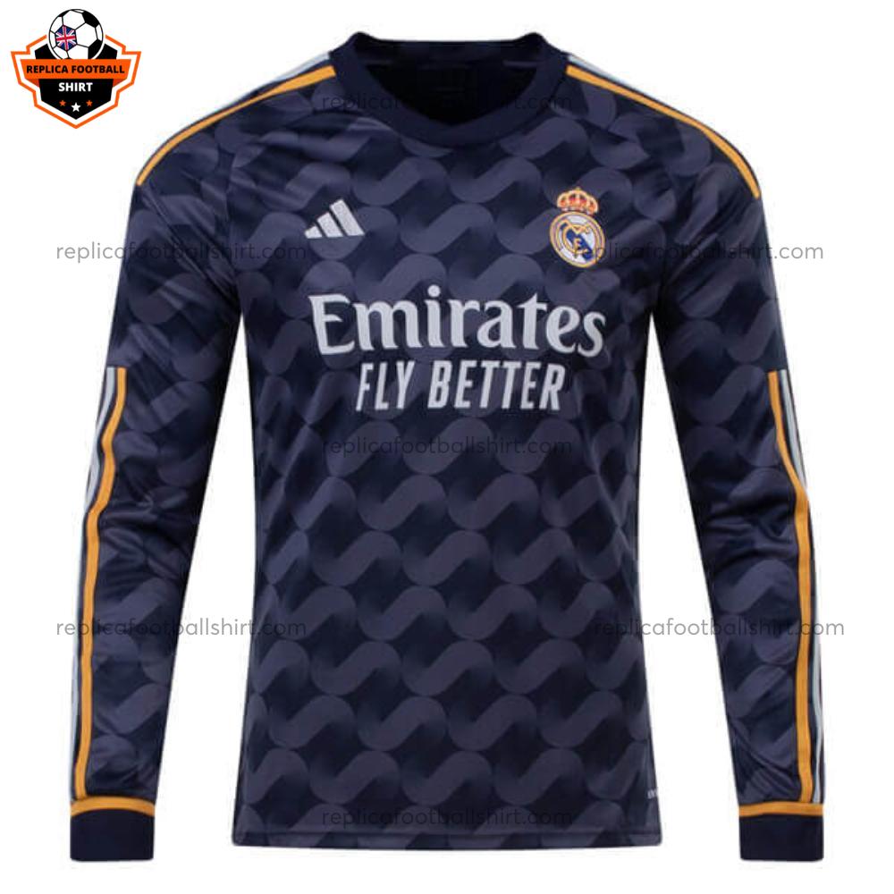 Real Madrid Third Men Replica Football Shirt 23/24 Long Sleeve - Front View