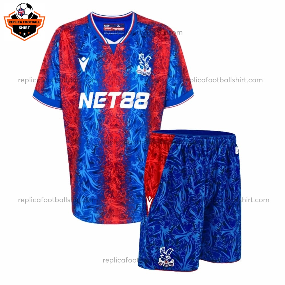 Crystal Palace Home Adult Replica Kit 24/25 - Front View No Socks