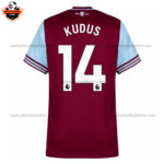 West Ham United KUDUS 14 Home Men Replica Football Shirt 2024/25