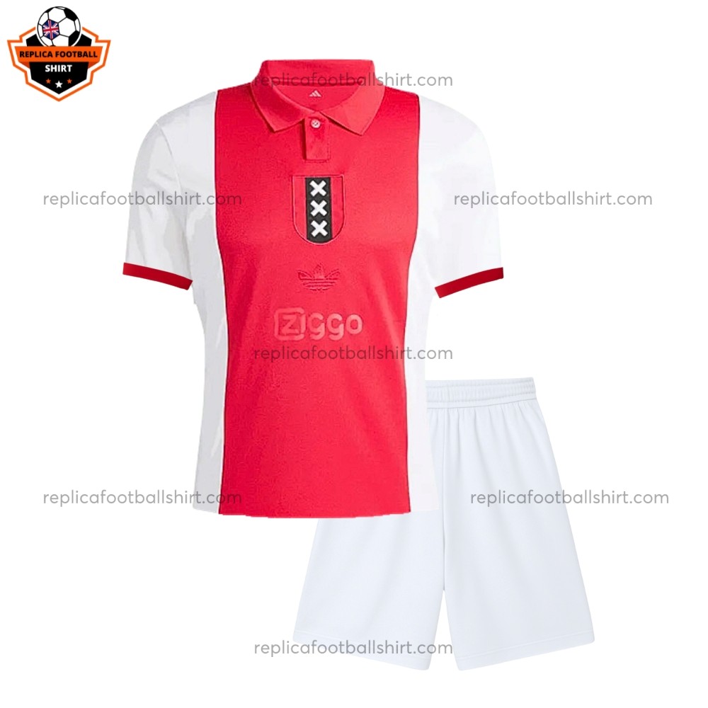 Ajax 125th Anniversary Kid Replica Football Kit 2025/26 Front View