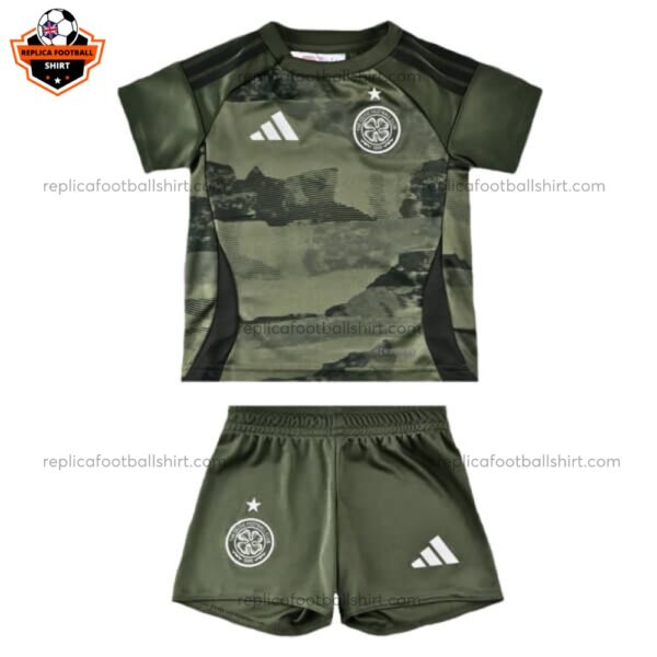 Celtic Third Kid Replica Kit 2024/25 - Front View No Socks