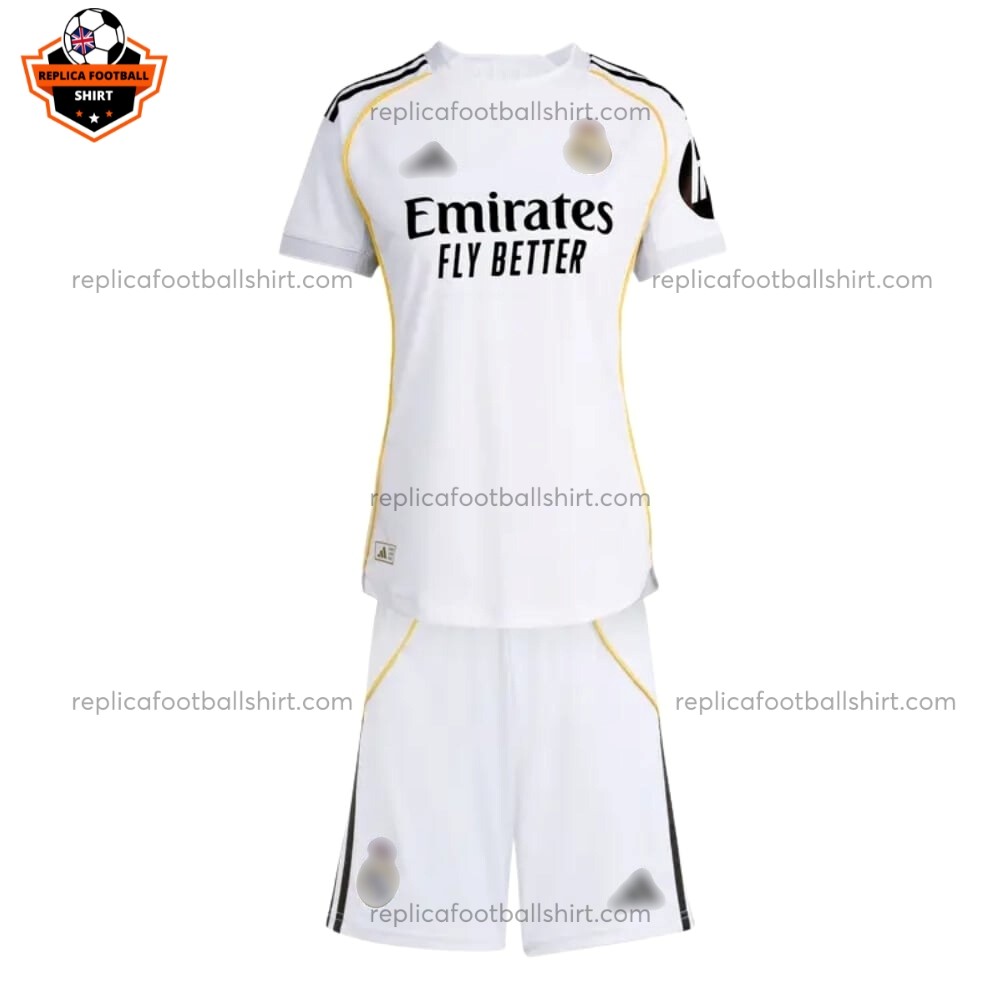 Real Madrid Home Kid Replica Football Kit 2025/26 Front View