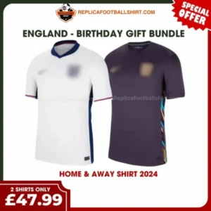 England 2024 Gift Bundle – Home and Away Fan-Version Men Football Shirts