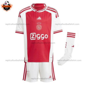 Ajax Home Kid Replica Football Kit 2023/24 - Front View