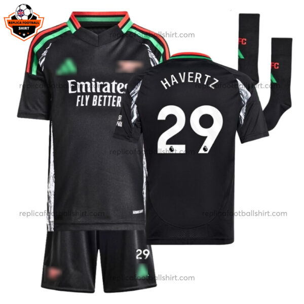 Arsenal Away Kid Replica Football Kit 2024/25 HAVERTZ 29 - Over View